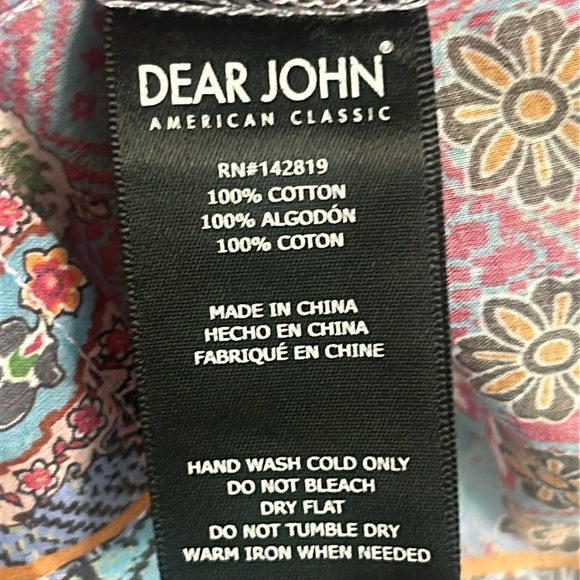 Dear John Multicolour Short Sleeve Peasant Boho Top - Picture 10 of 14